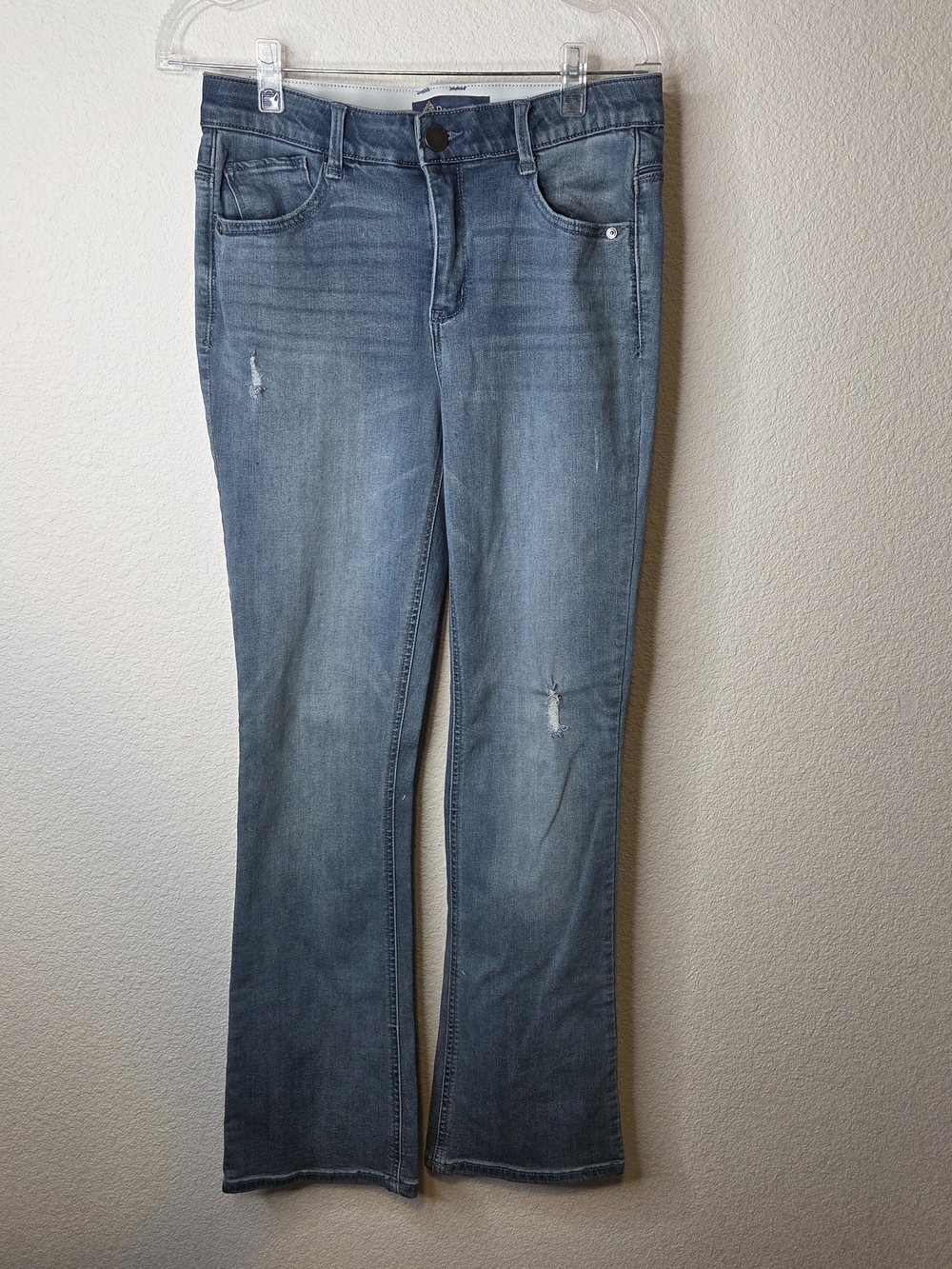 Democracy "Ab"solution Light Blue Flare Jeans Womens Size 6
